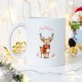 Personalised Set Of Two Reindeer Mugs, thumbnail 2 of 3