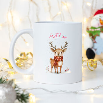 Personalised Set Of Two Reindeer Mugs, 2 of 3