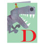Mini D For Dinosaur Card, thumbnail 3 of 5