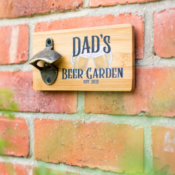 Personalised Wall Mounted Beer Bottle Opener Plaque, 2 of 5