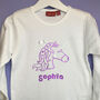 Personalised Metallic Unicorn Child's T Shirt/Babygrow, thumbnail 1 of 10
