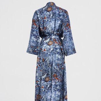 Nocturnal Garden Kimono Midnight Blue, 5 of 6