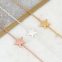 Personalised Rose Gold Plated Or Silver Star Bracelet, thumbnail 2 of 3