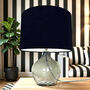 Plain Black Drum Lampshade With A White Lining, thumbnail 1 of 9