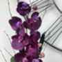 Purple Artificial Silk Orchid Mothers Day Gift, thumbnail 3 of 6