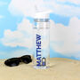 Personalised Blue Fuel Island Water Bottle, thumbnail 2 of 5
