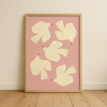 Dove Illustrated Nursery Print, 2 of 8
