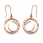 Tapered Round Eclipse Sterling Silver Drop Earrings, thumbnail 6 of 7