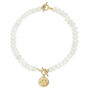 White Beaded Charm Two In One Necklace And Bracelet, thumbnail 1 of 3