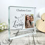 Personalised In Loving Memory Dove Photo Crystal Token, thumbnail 1 of 5