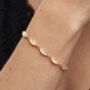 Nekomeishi Semi Precious Cream Cats Eye Bracelet, thumbnail 4 of 5