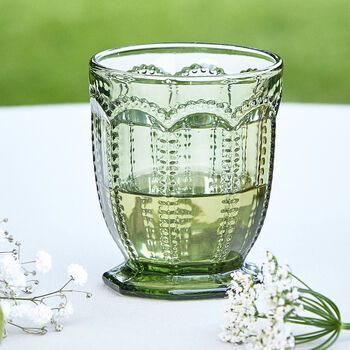 Set Of Four Vintage Colour Embossed Tumbler Collection, 2 of 8