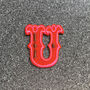 Letter U Alphabet Iron On Patch, thumbnail 2 of 4