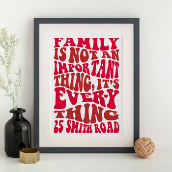 Family Quote Print Personalised, 4 of 6