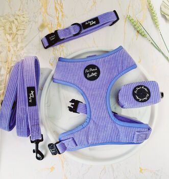 Pastel Purple Cord Dog Harness, 6 of 6