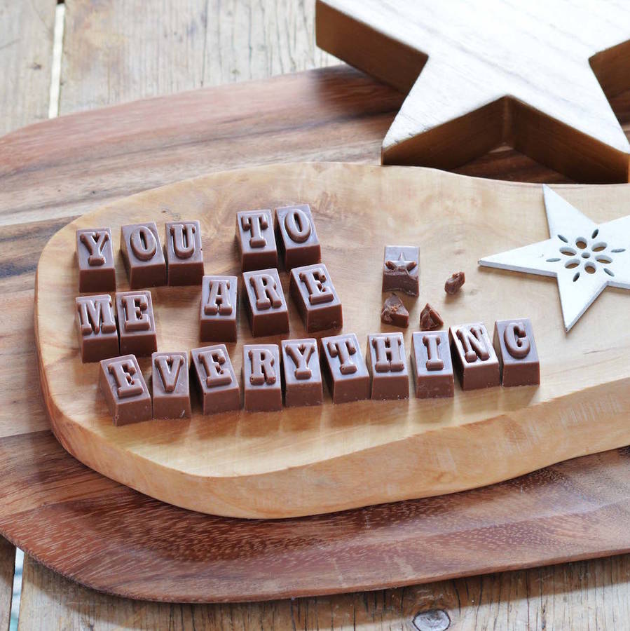 romantic chocolate love letter by morse toad