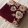 Reham Maroon Velvet Clutch, thumbnail 1 of 3