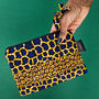 Small African Print Zip Pouch | Rere Print, thumbnail 1 of 3