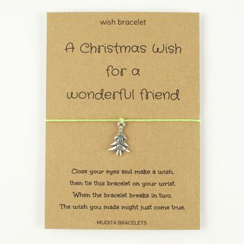 Christmas Wish For A Friend Charm Bracelet And Card, 3 of 4