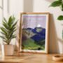 Scafell Pike Lake District Landscape Art Print, thumbnail 2 of 3