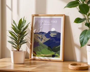 Scafell Pike Lake District Landscape Art Print, 2 of 3