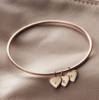 Personalised Heart Tag Bangle, 7 of 11