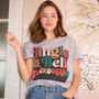 Jingle Bell Lockdown Women's Christmas T Shirt, thumbnail 2 of 6