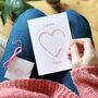 Stitch Your Own Personalised Couples Heart Card, thumbnail 1 of 7
