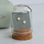 Tiny Opal Stud Earrings, thumbnail 1 of 10
