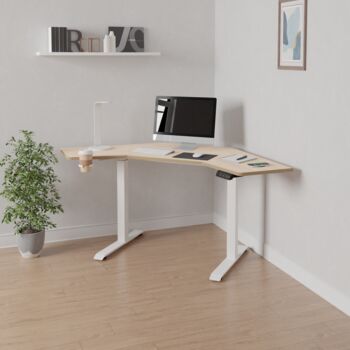 Gino Corner Height Adjustable Desk, 3 of 12