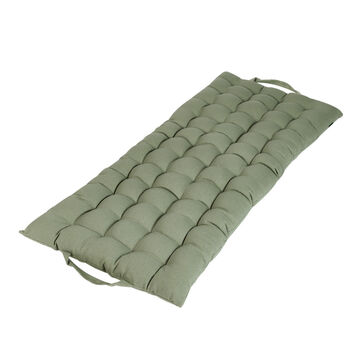Olive Green Padded Garden Mattress Cushion, 2 of 5