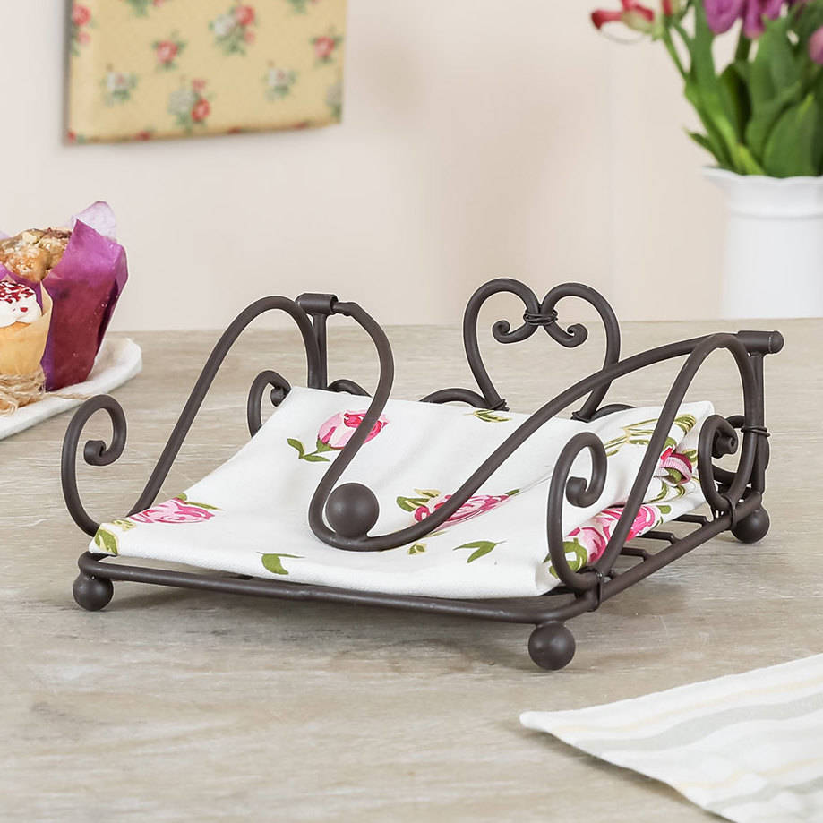 heart iron napkin holder by dibor
