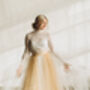Ivory And Cream Ombre Wedding Skirt For Modern Brides, thumbnail 8 of 12