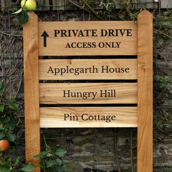 Premium Entrance Ladder Signage With A Mortised Joint, 3 of 10