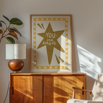 You Are Magic Print, Nursery Wall Art, Kids Room, 6 of 9