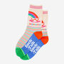 Positivitea Combed Cotton Funny Ankle Socks Women's, thumbnail 3 of 5