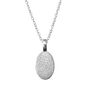 Personalised Silver Oval Dog Nose Laser Print Necklace, thumbnail 1 of 4