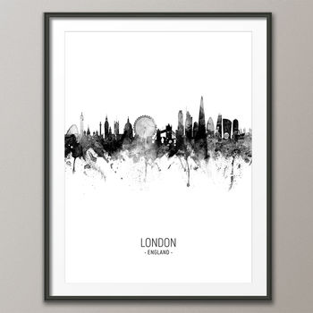 London Skyline Portrait Print And Box Canvas, 4 of 5