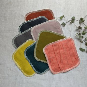 Linen And Hemp Reusable Cloth Wipes, 4 of 9