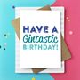 Happy Birthday Gintastic Personalised Card, thumbnail 1 of 3