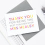 Personalised 'Thank You' Teaching Assistant Card, thumbnail 4 of 4