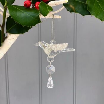 Hanging Glass Bird With Droplet, 3 of 4