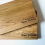 'Home Cooking' Oak Chopping Personalised Board, thumbnail 4 of 5