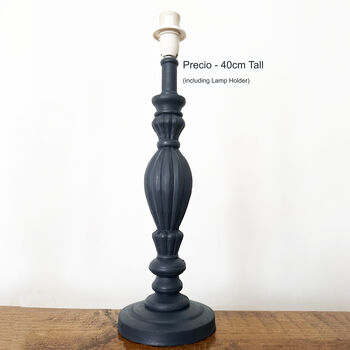 Precio Wooden Table Lamp Base, 2 of 7