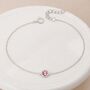 Personalised Sterling Silver June Birthstone Alexandrite Bracelet, thumbnail 2 of 11