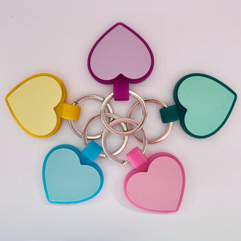 Heart Pastel Silicone Silent Dog ID Tag Personalised, 2 of 12