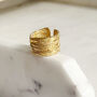 Multi Band 18k Gold Plated Vermeil Ring, thumbnail 1 of 6