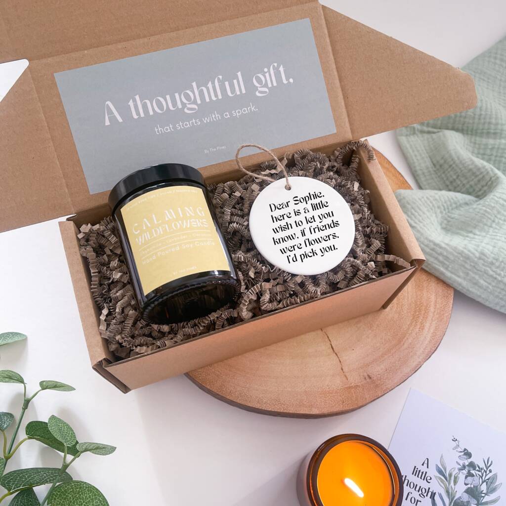 Personalised Friendship Candle Gift Set By By The Pines