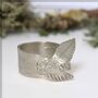 Statement Sterling Silver Leaf Ring, thumbnail 4 of 5