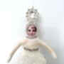 Frosted Pinecone Girl Christmas Decoration, thumbnail 2 of 6
